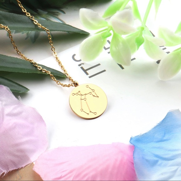 ✨SOLD OUT✨Sagittarius Constellation Engraved Necklace✨ - Picture 5 of 8